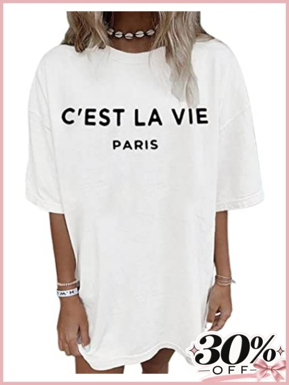 Women's Oversized Cotton-Blend Graphic Tee Short Sleeve Vintage
